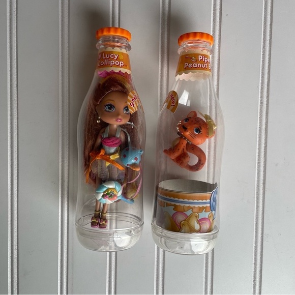 Yummi Land Soda Pop Doll Pet Lucy Lollipop Piper Peanut Butter Tiger 2 Pc Set - Picture 4 of 9